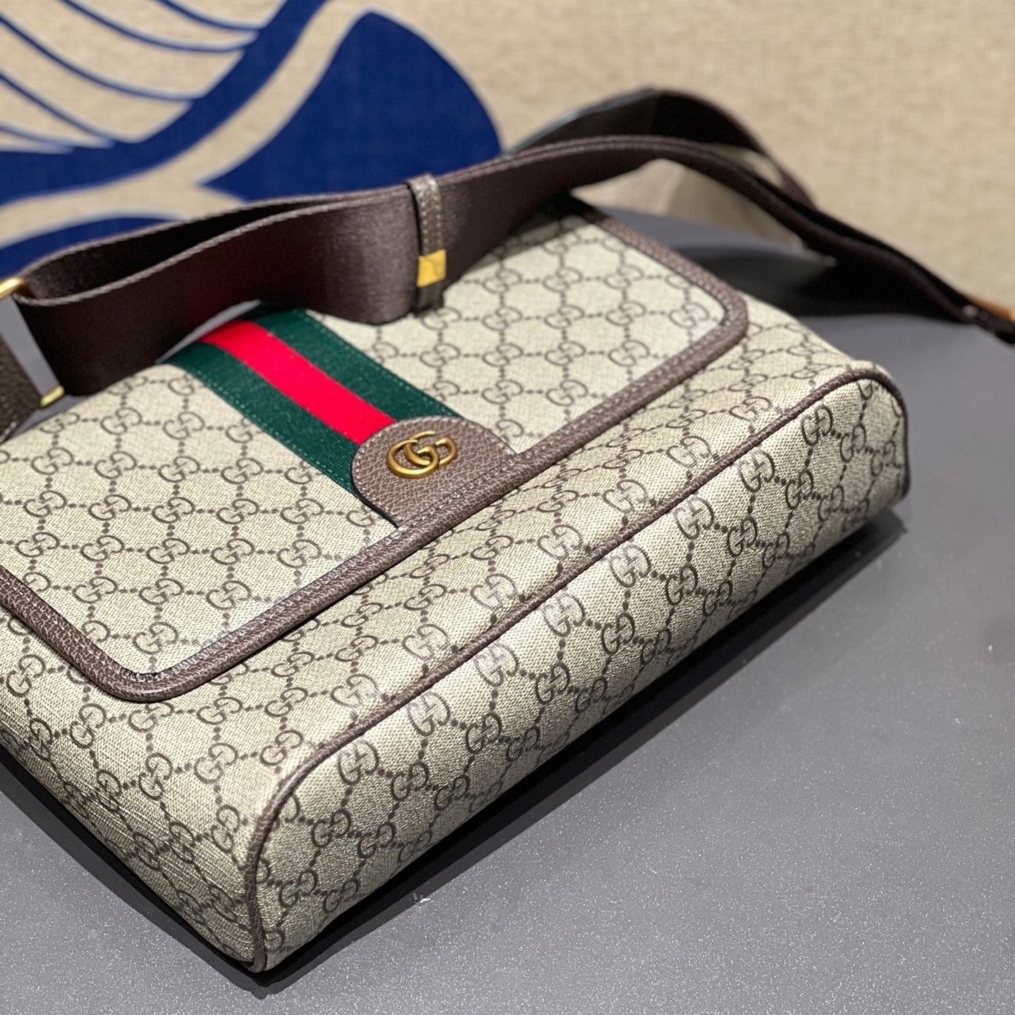 Gucci Canvas Ophidia GG x20x8cm Green New Season 001300