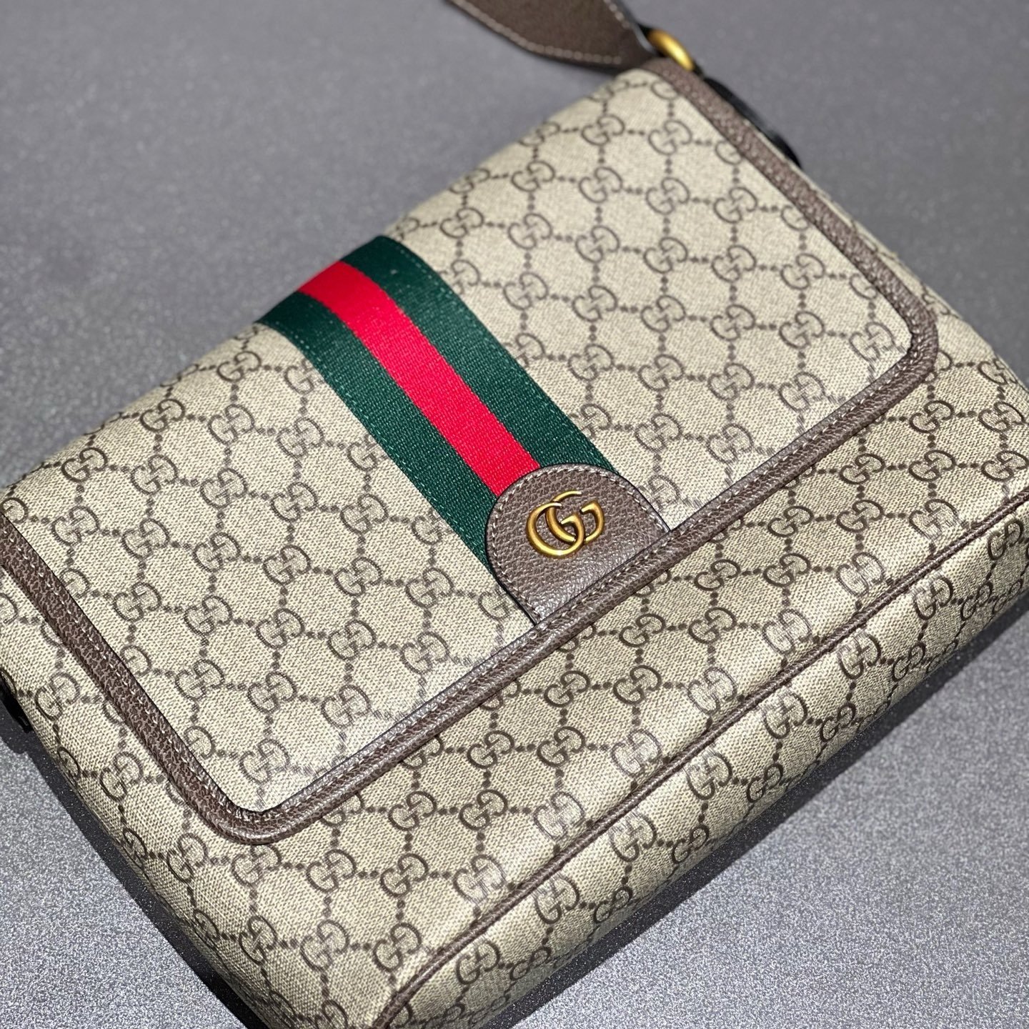 Gucci Canvas Ophidia GG x20x8cm Green New Season 001300