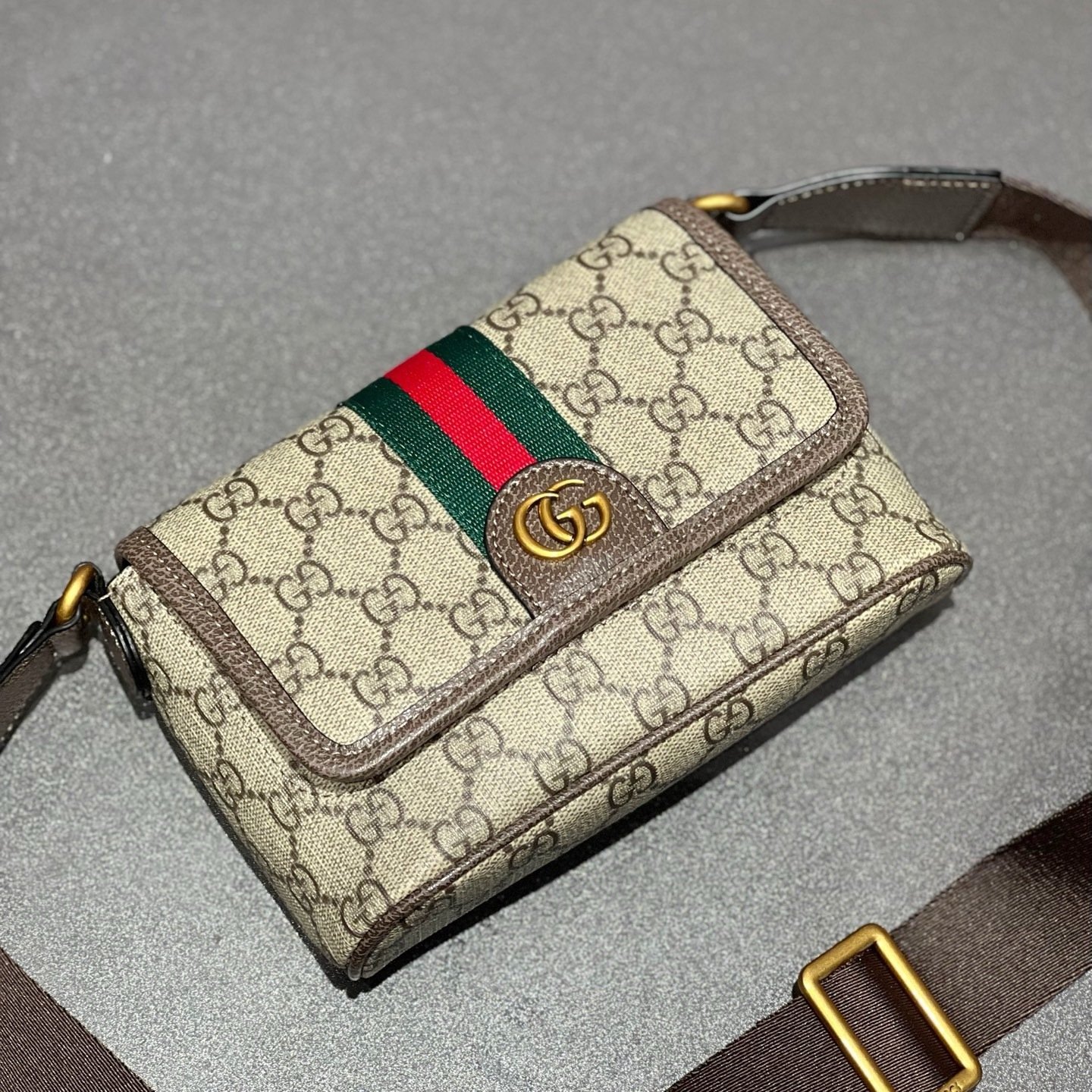 Gucci Canvas Ophidia GG x12x5cm Green Soft Finish Edition 001280
