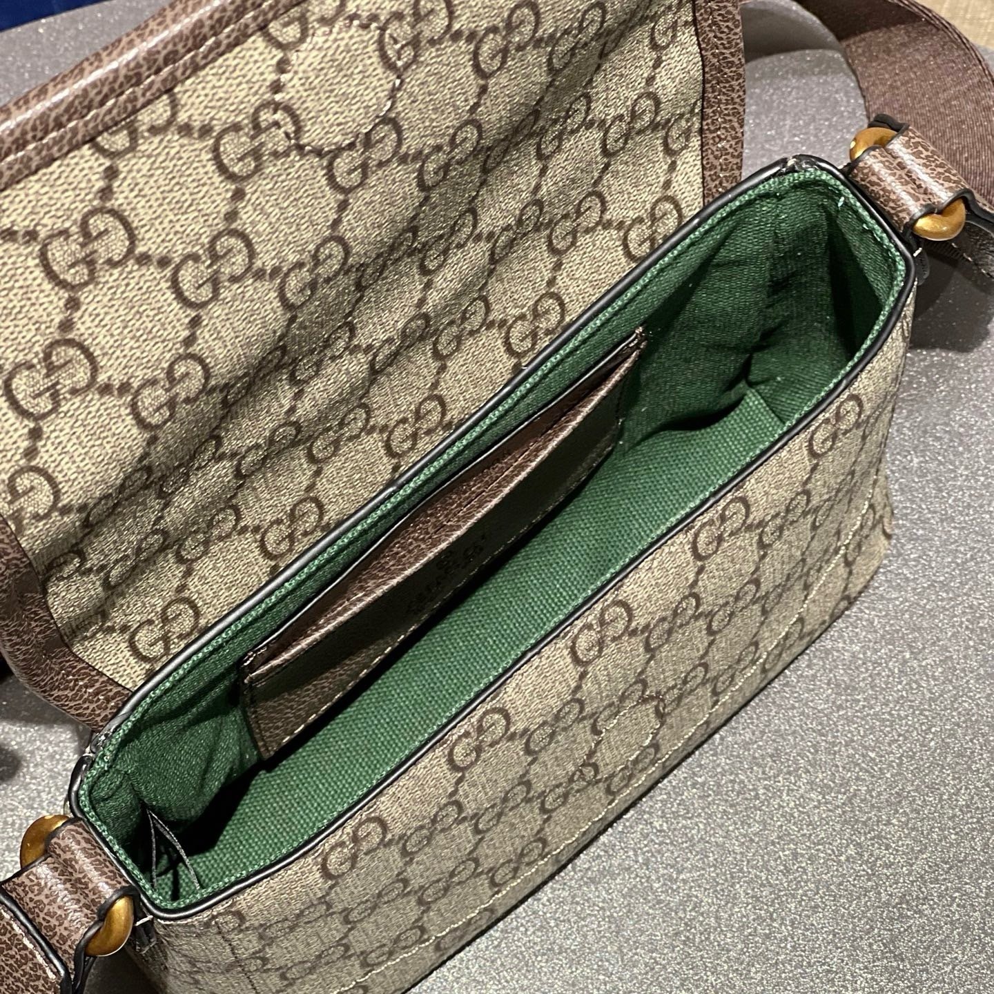 Gucci Canvas Ophidia GG x12x5cm Green Soft Finish Edition 001280