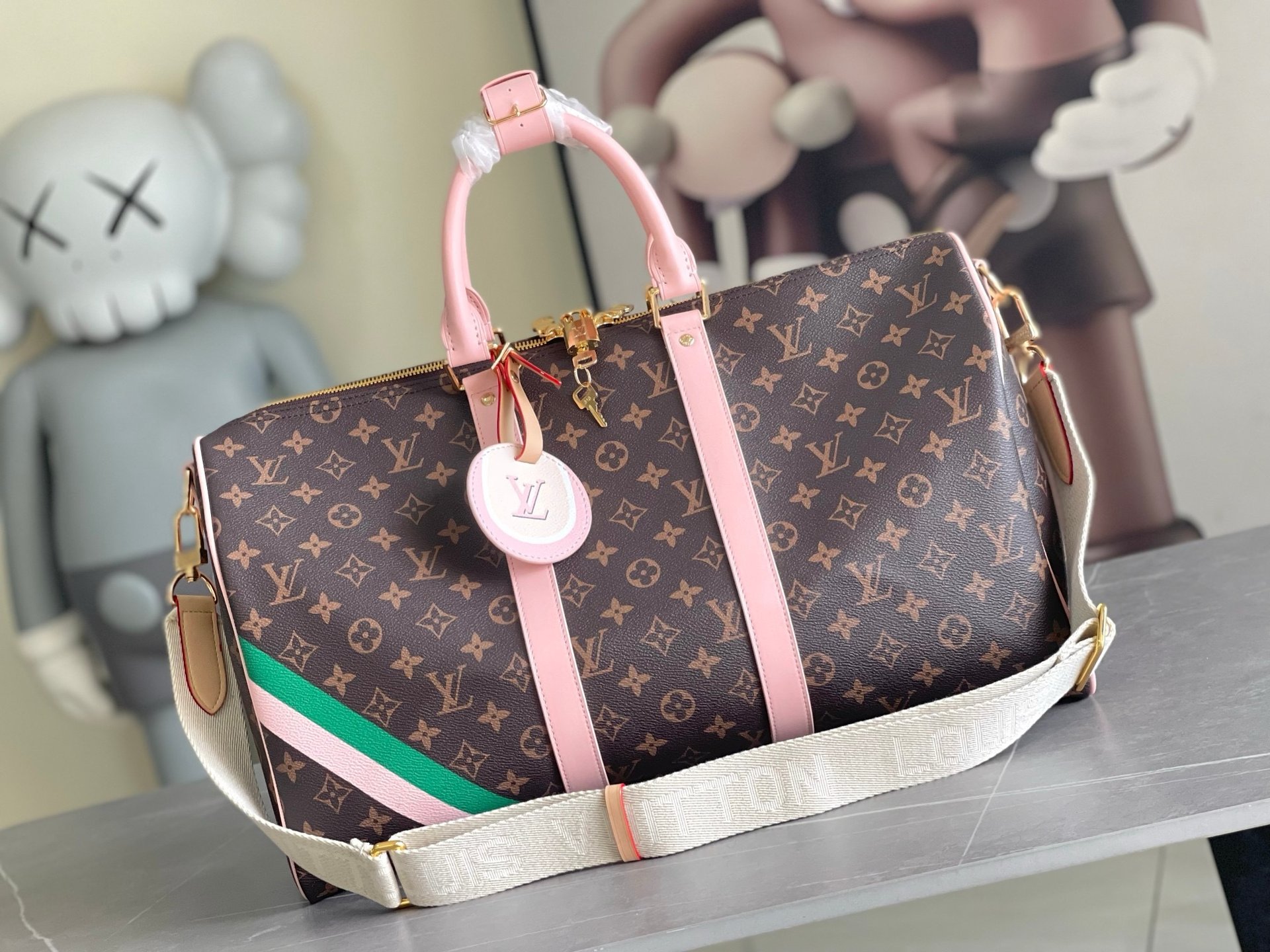 Louis Vuitton N25822 Keepall Damier Travel Bag 001680