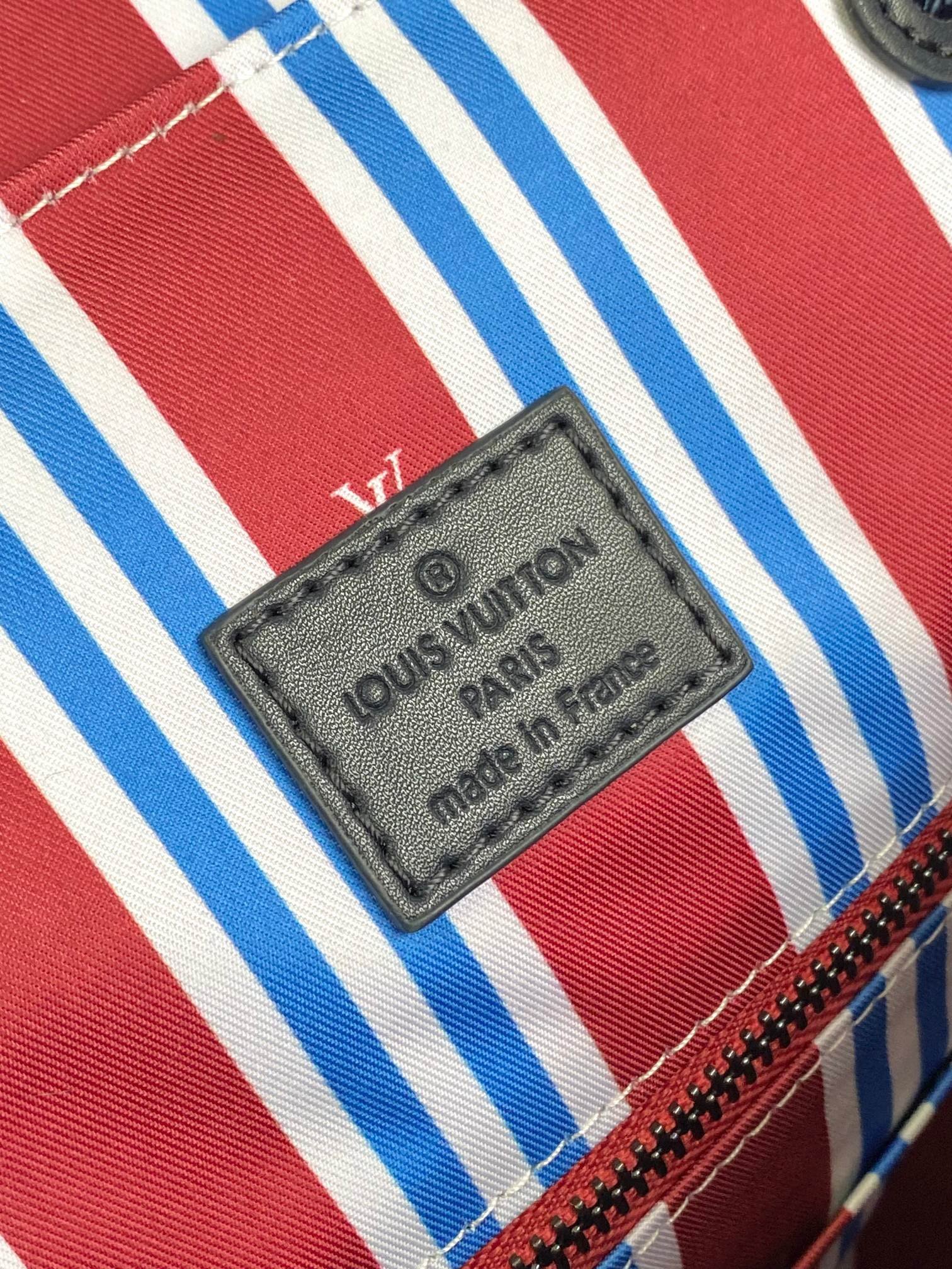 Louis Vuitton Canvas M14676 Christopher Monogram Medium Blue Bag 001850