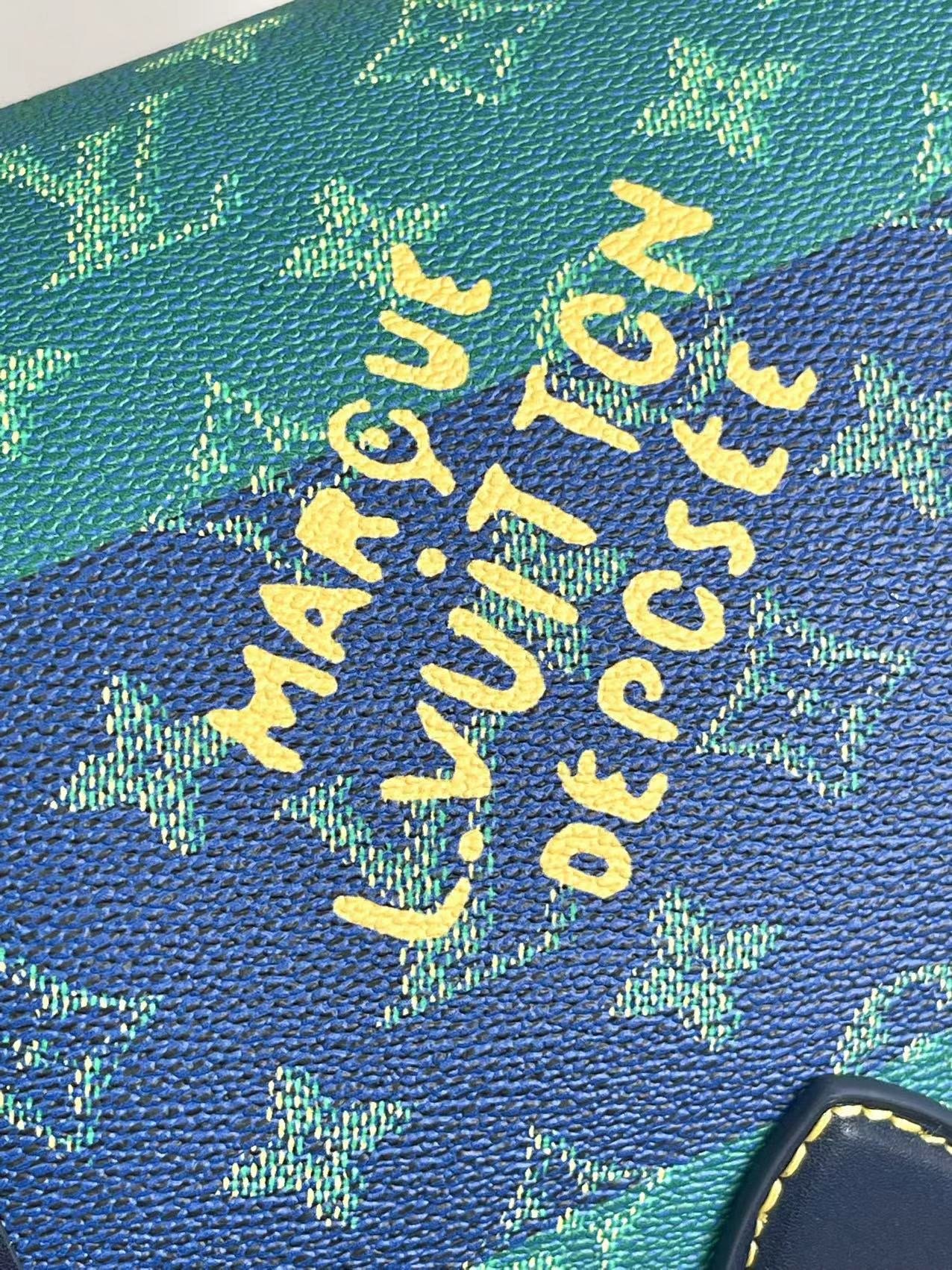 Louis Vuitton Canvas SATCHEL m15187 Satchel Green Messenger Bag 001710