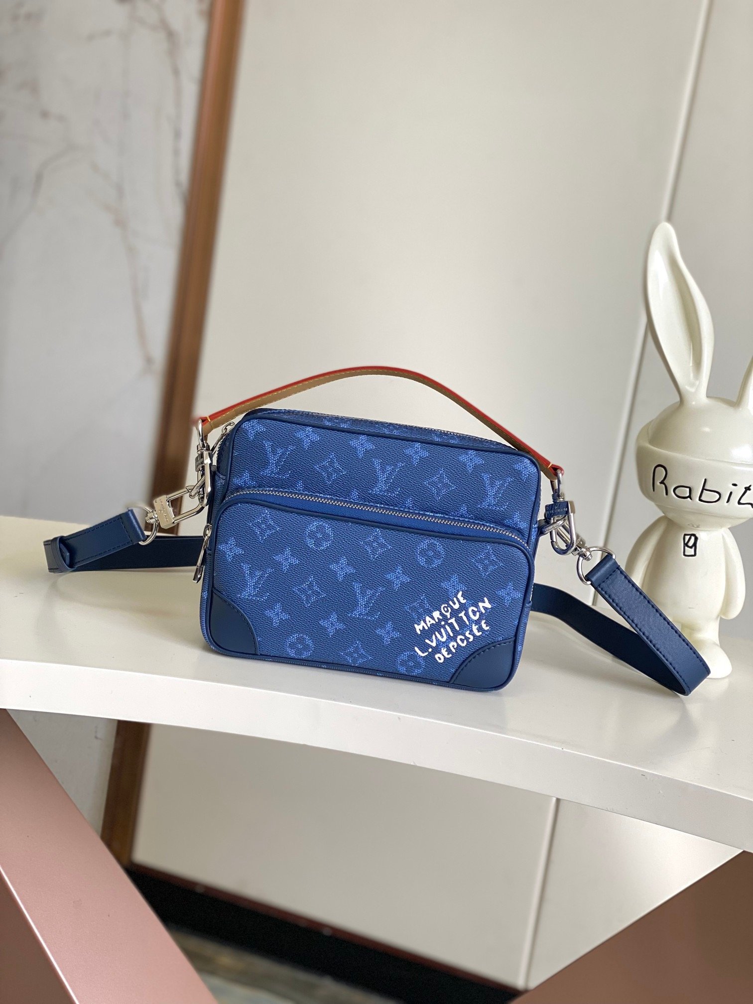 Louis Vuitton Canvas M26823 M27232 Nil Blue Messenger Bag 001750