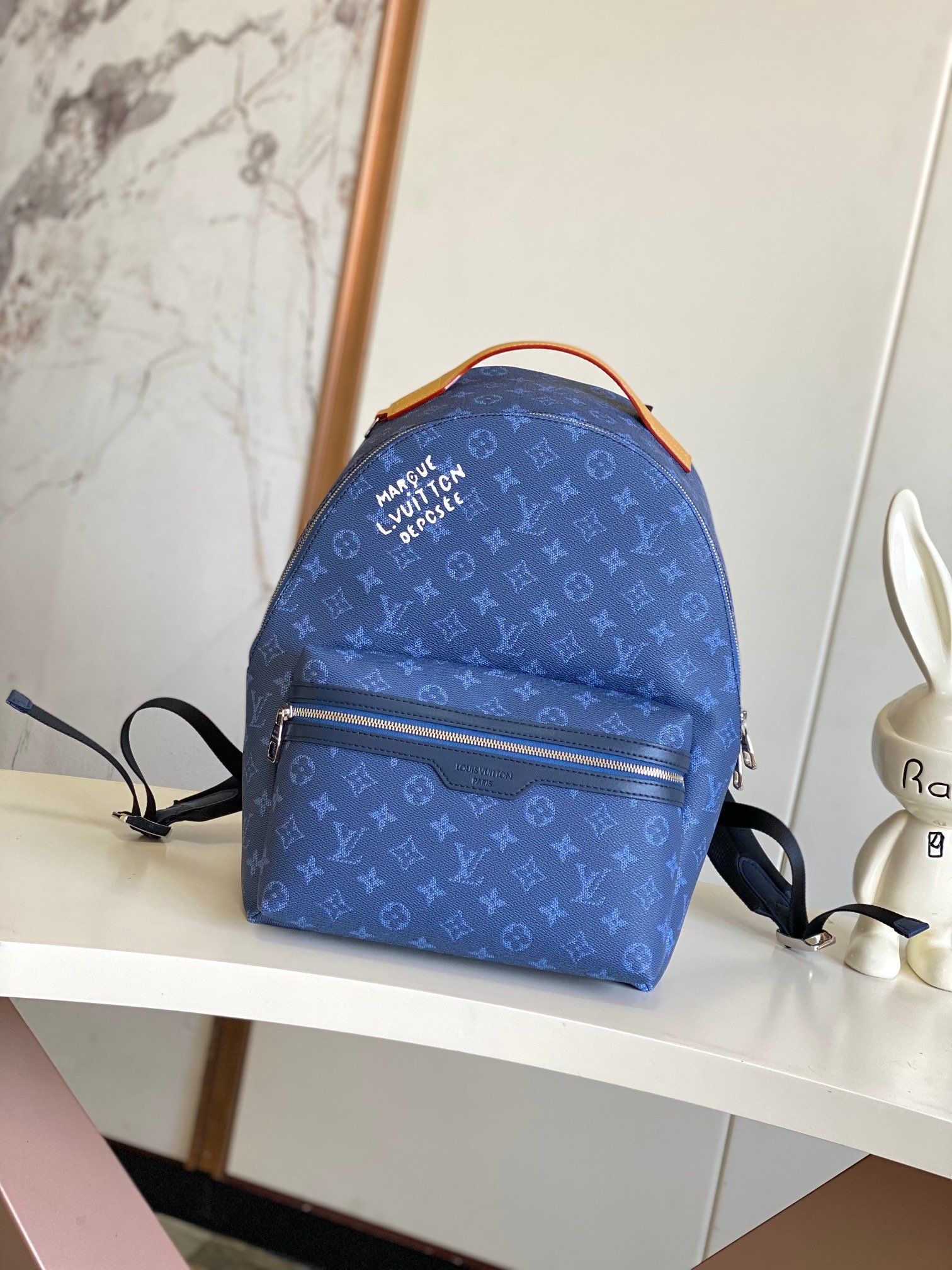 Louis Vuitton Canvas M12780 Discovery Monogram Small Blue Bag 001850