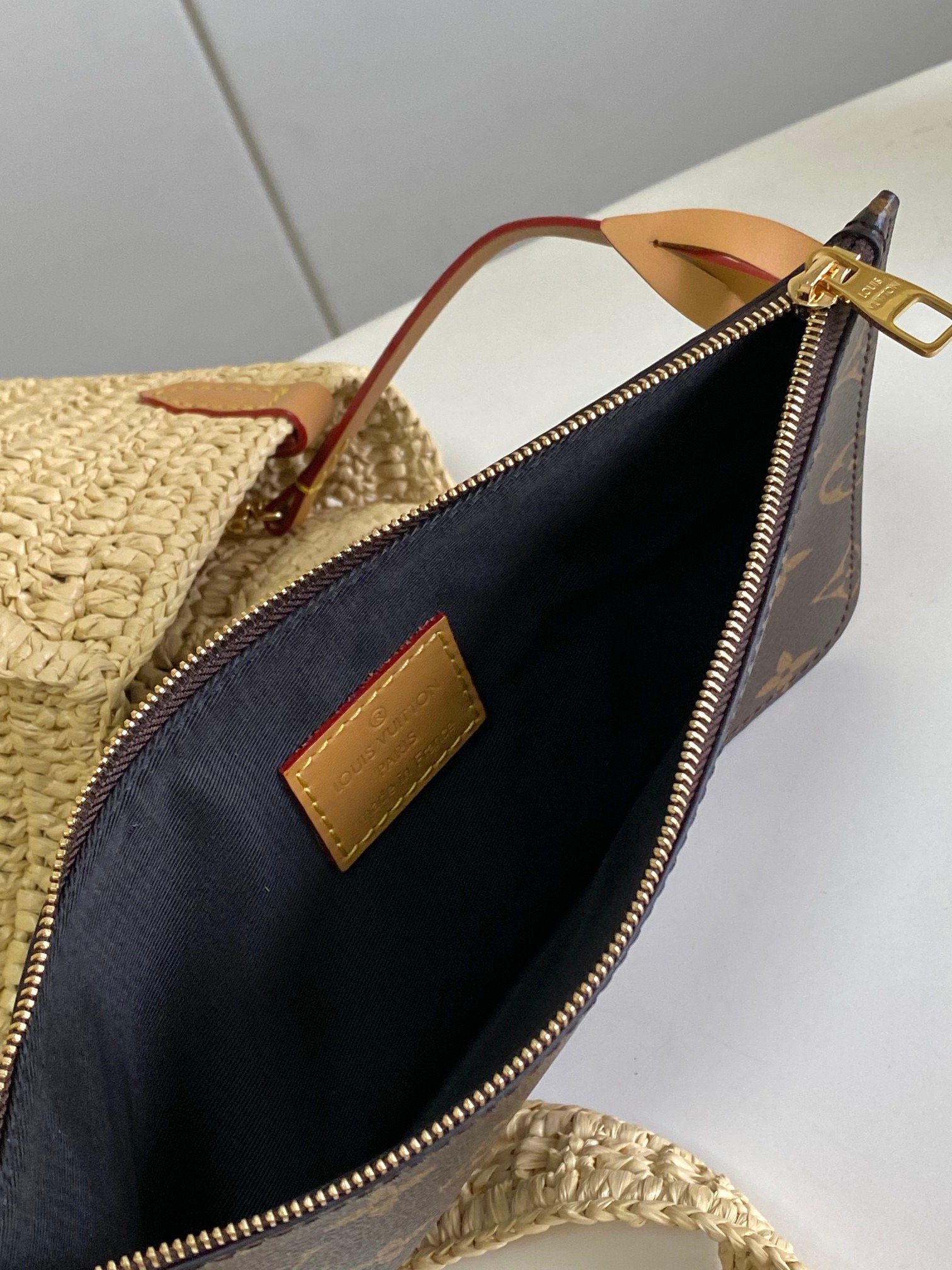 Louis Vuitton Vintage M14458 SUMMER SHOPPER Medium Brown Top Handle Bag 0011030