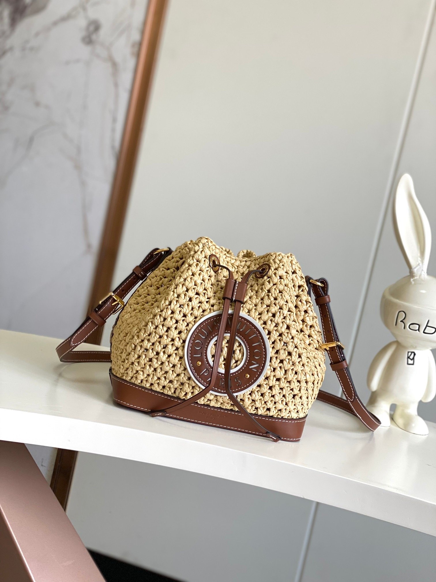 Louis Vuitton M24722 Noe BB Brown Bucket Bag 001790