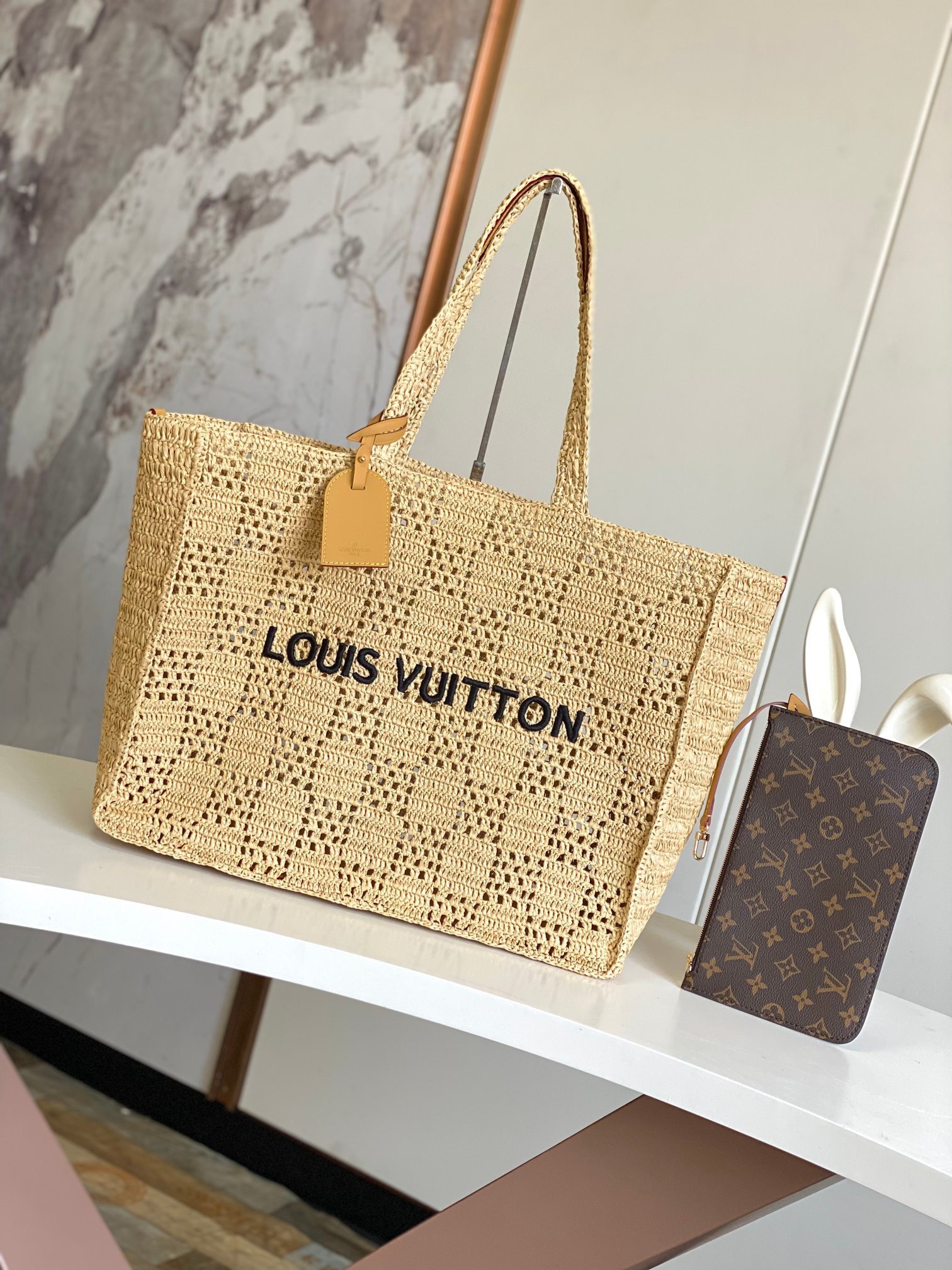 Louis Vuitton M25008 Shopper Damier Top Handle Bag 0011060