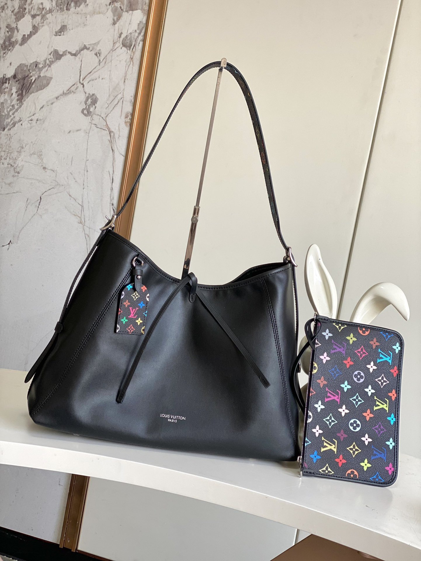 Louis Vuitton M13105 CarryAll Dark Medium Top Handle Bag 001820