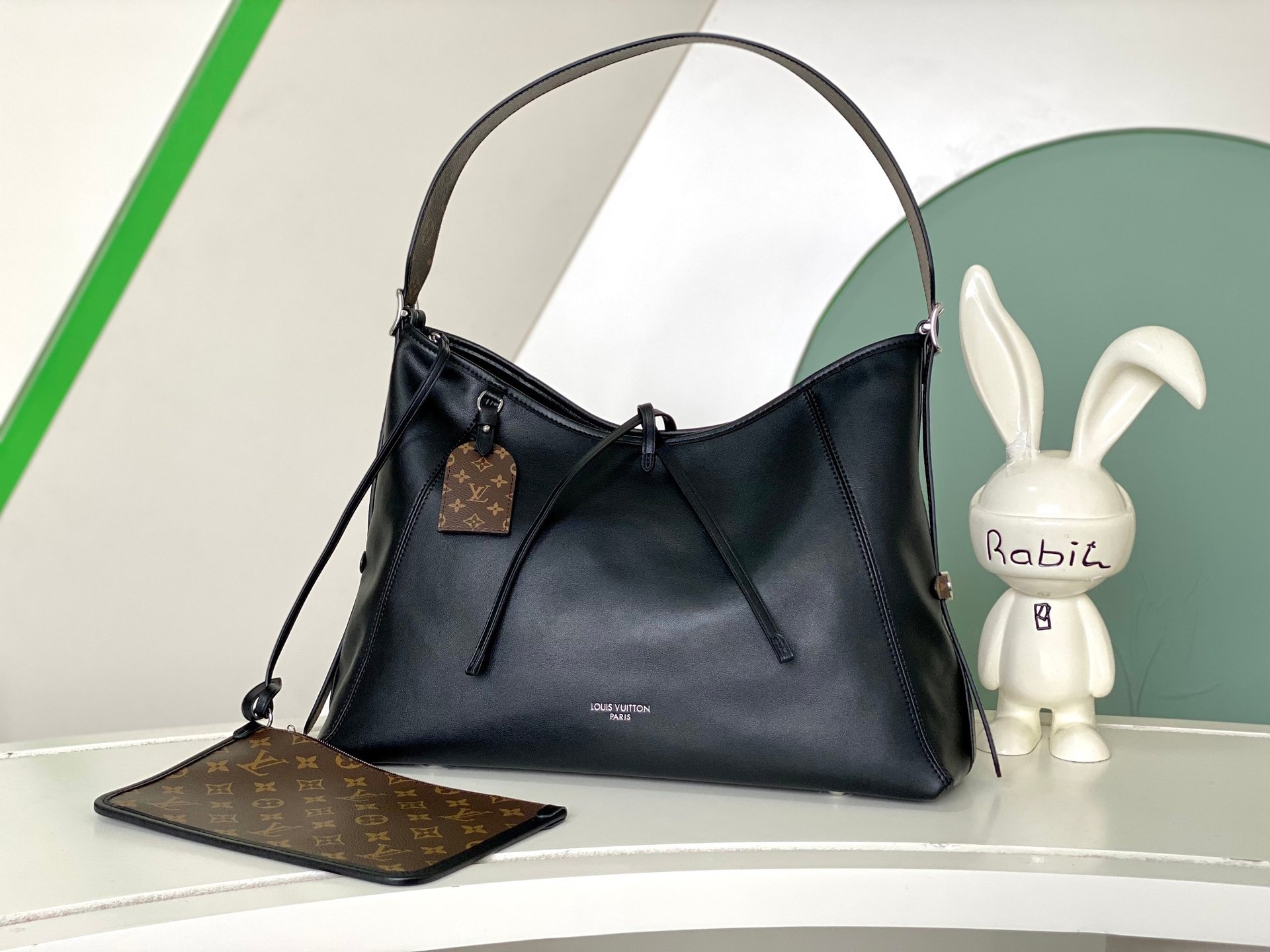 Louis Vuitton M25143 CarryAll Dark Medium Top Handle Bag 001810
