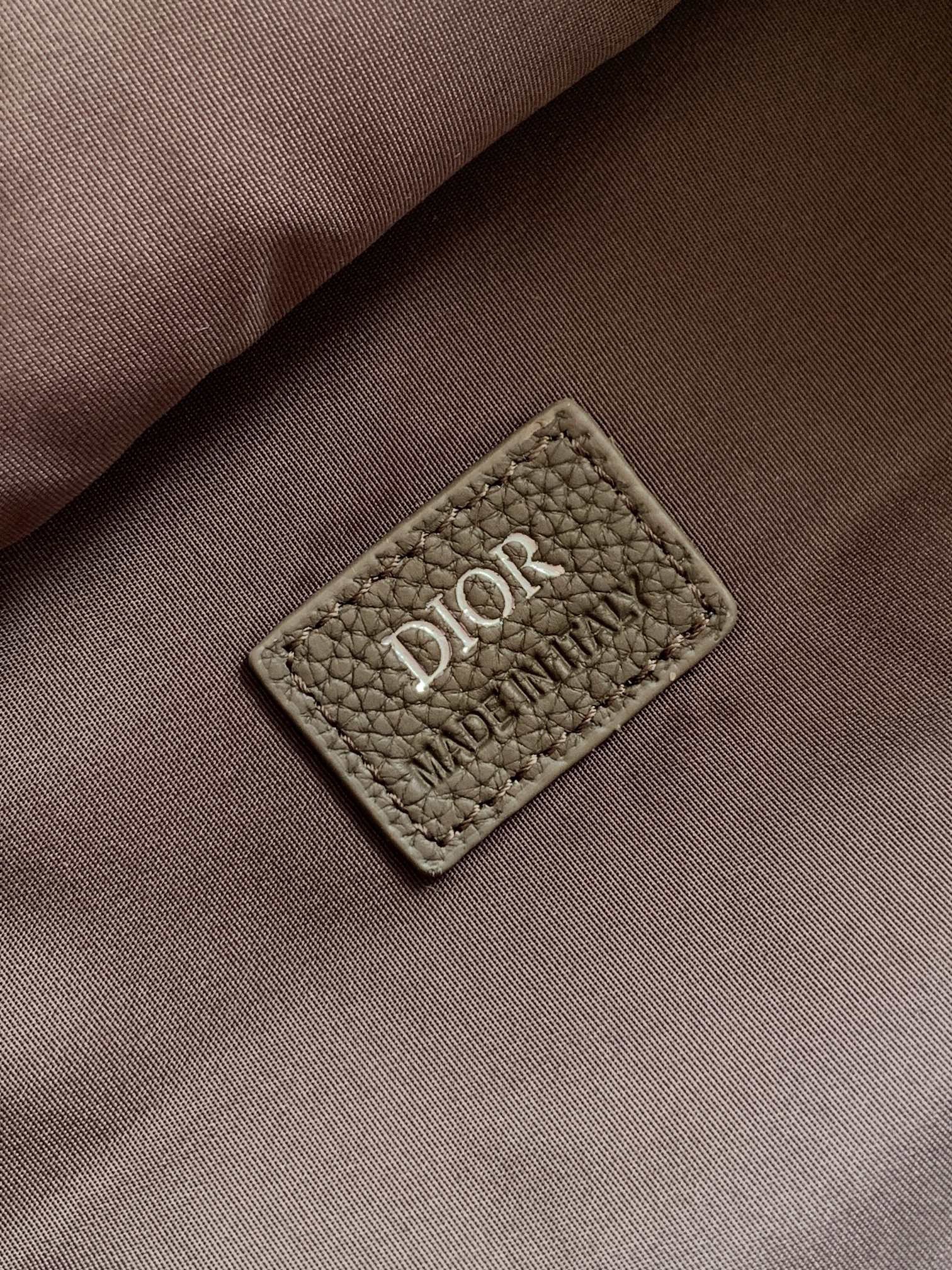 Dior Leather Christian x42x17 Gray Backpack 001800