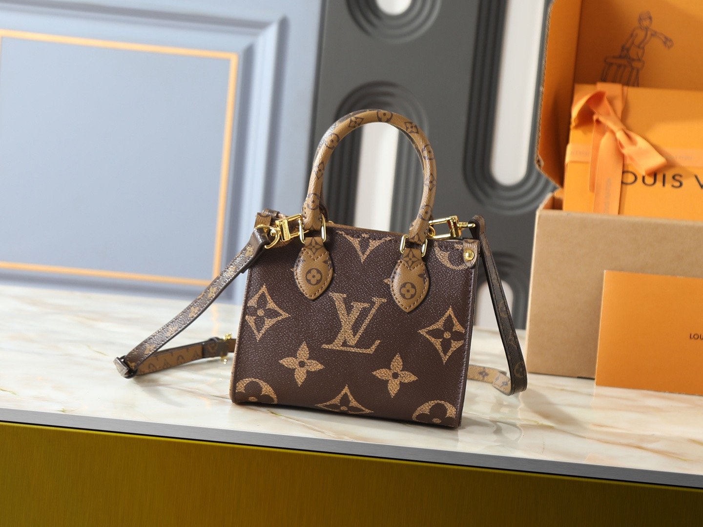 Louis Vuitton Canvas M46839 M44571 OnTheGo Tote Bag 001240