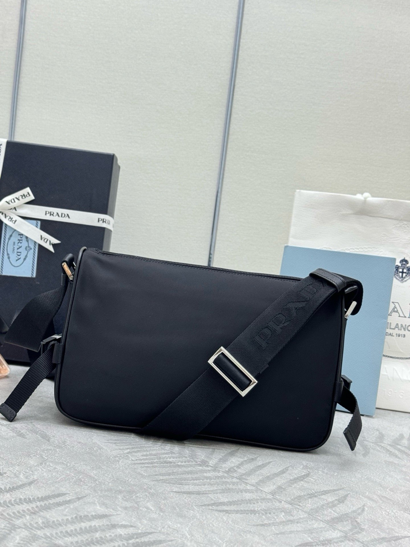 Prada VH192 Re-Nylon Saffiano Small New SeasonMessenger Bag-1 001580