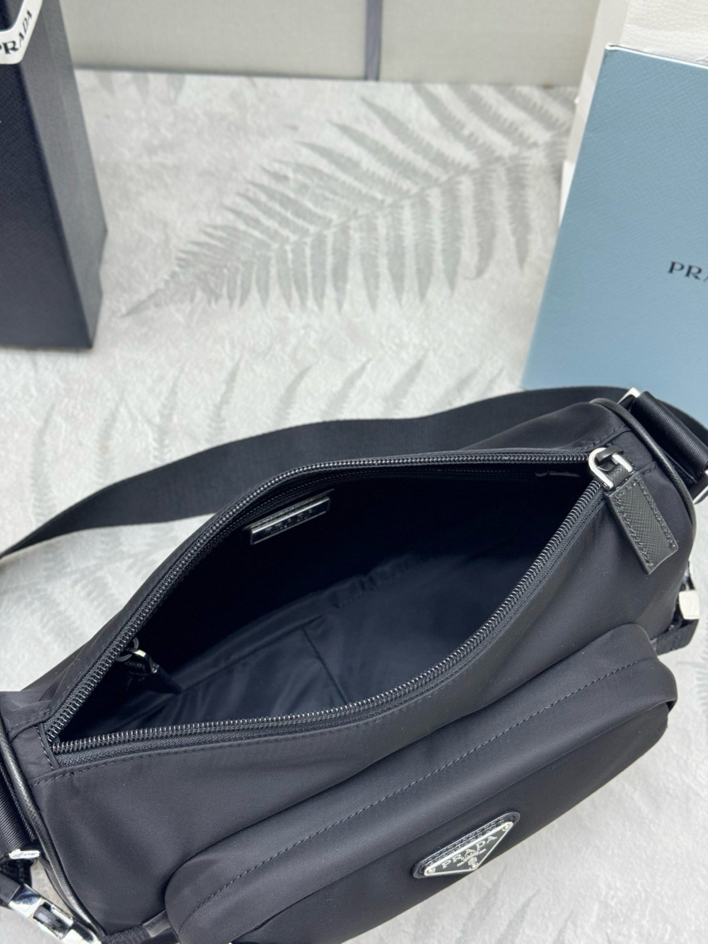 Prada VH192 Re-Nylon Saffiano Small New SeasonMessenger Bag-1 001580