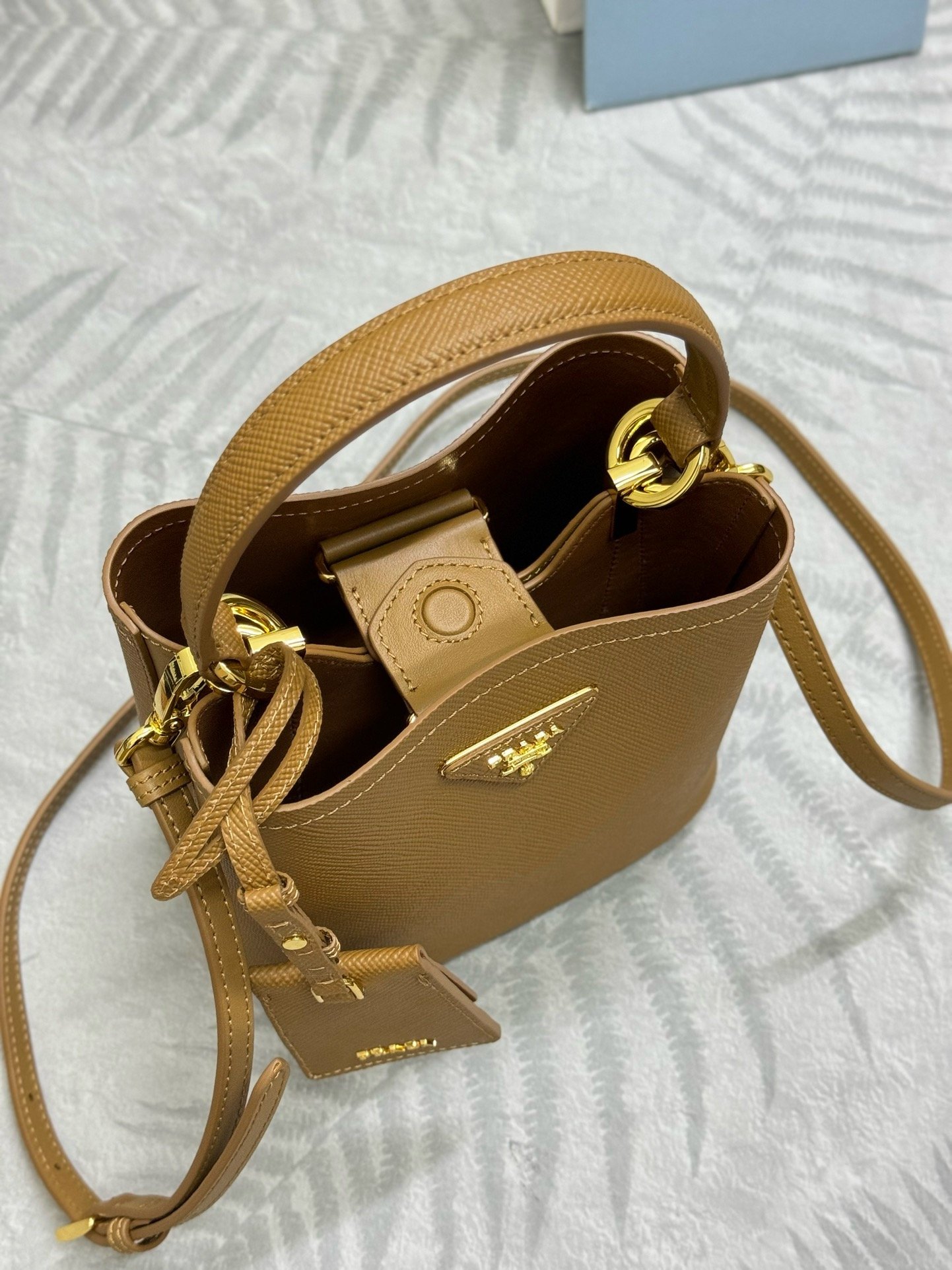 Prada BA217 Saffiano Double Mini Top Handle Bag 001890