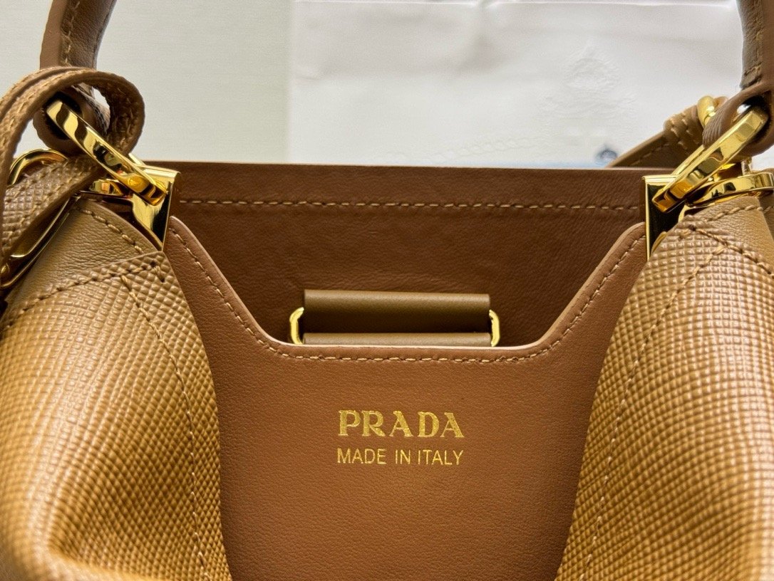 Prada BA217 Saffiano Double Mini Top Handle Bag 001890