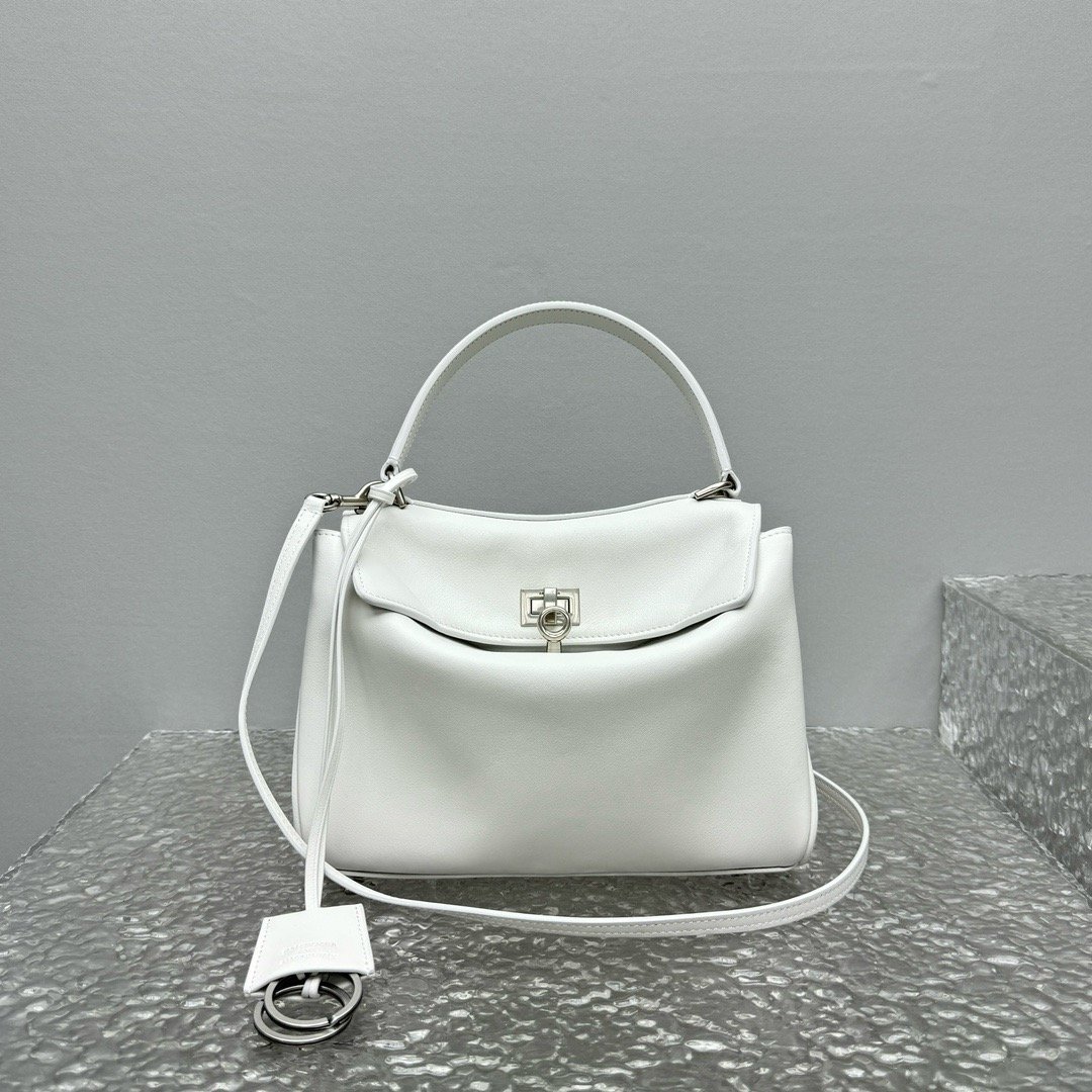 Balenciaga cmC168898 Mini White Top Handle Bag 92866