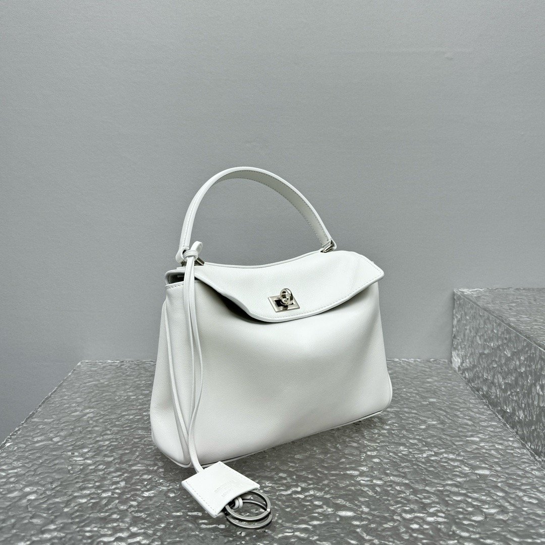 Balenciaga cmC168898 Mini White Top Handle Bag 92866