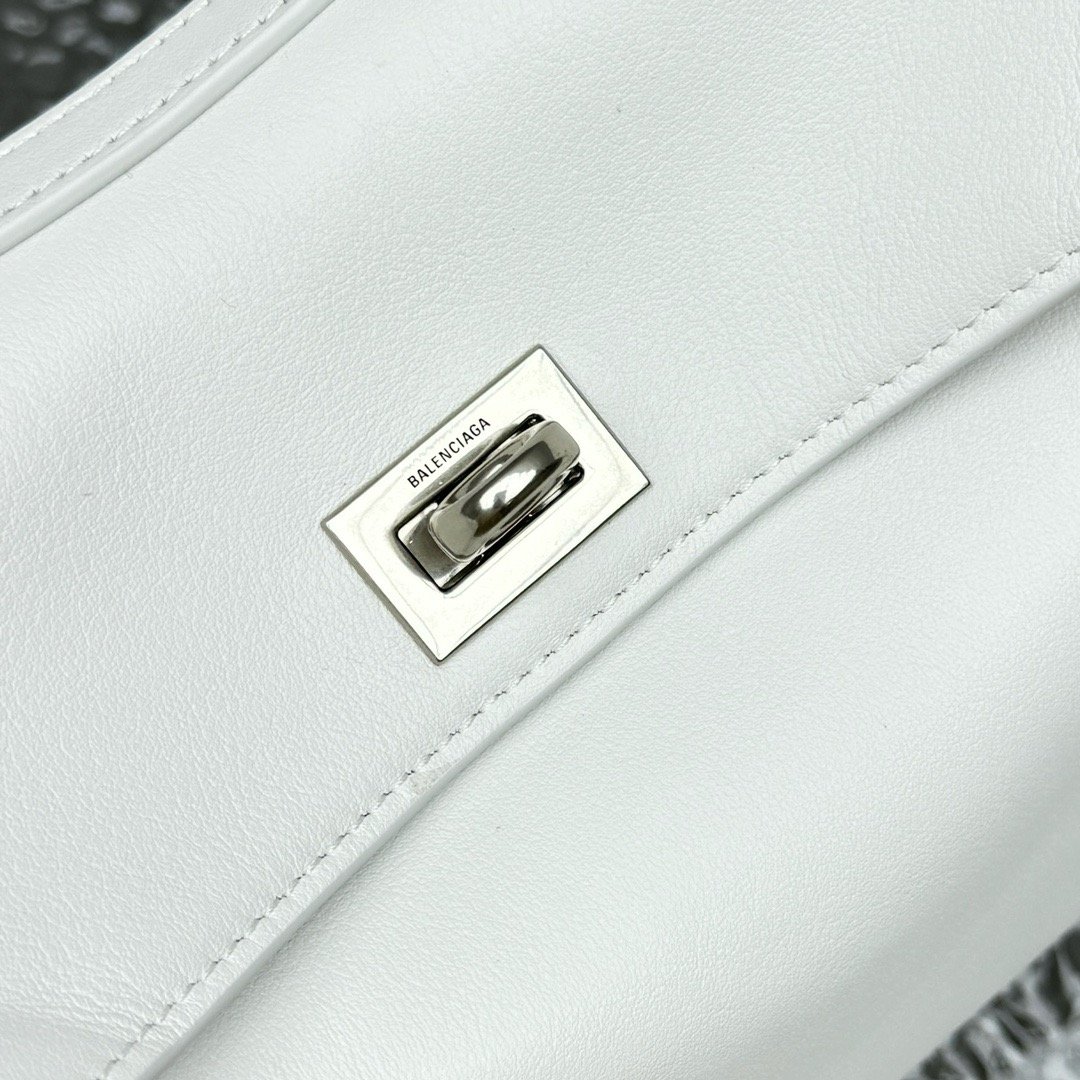 Balenciaga cmC168898 Mini White Top Handle Bag 92866