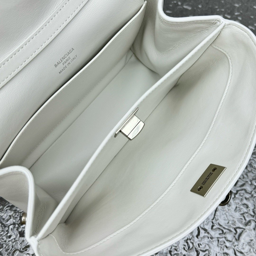 Balenciaga cmC168898 Mini White Top Handle Bag 92866