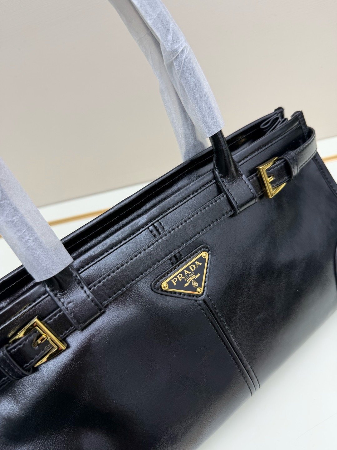 Prada Vintage LuxSoft Small Top Handle Bag 66238