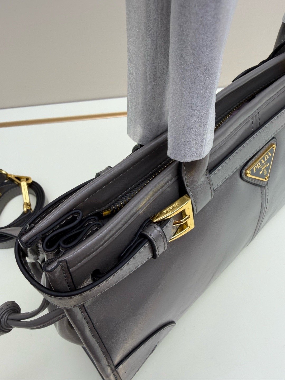 Prada Vintage LuxSoft Small Top Handle Bag 66238