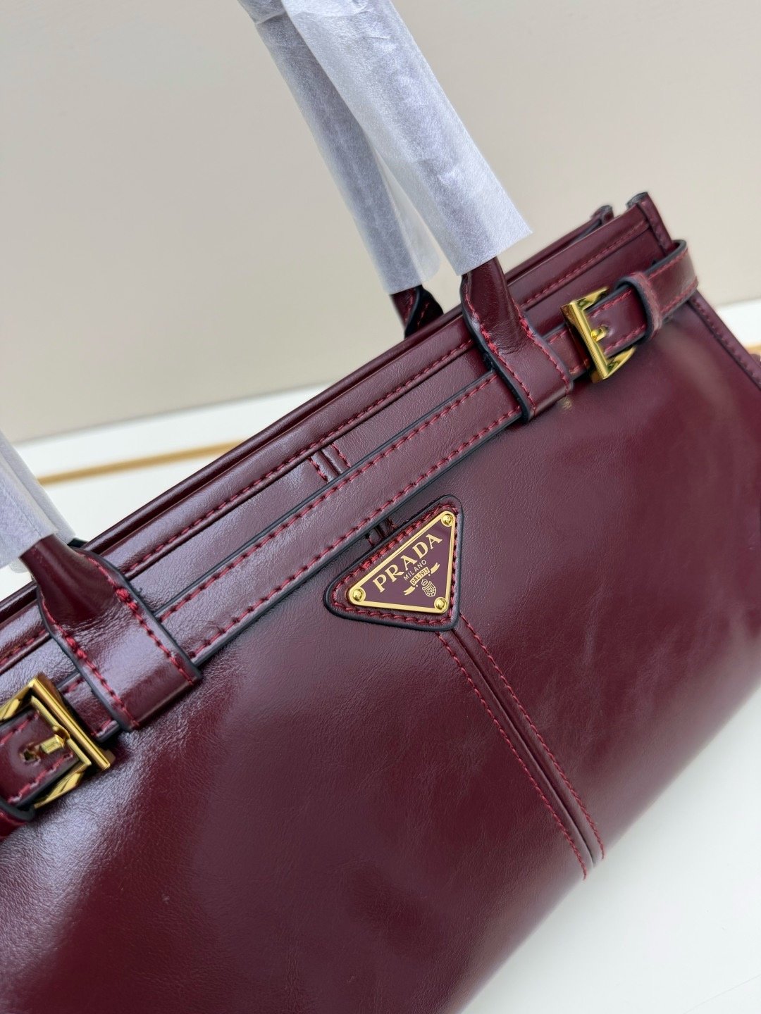 Prada Vintage LuxSoft Small Top Handle Bag 66238