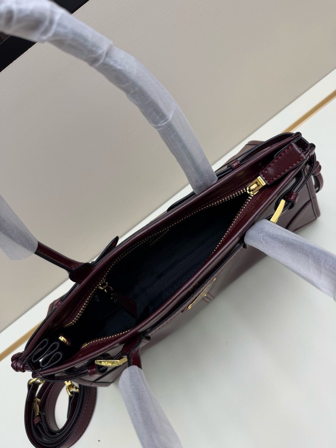 Prada Vintage LuxSoft Small Top Handle Bag 66238