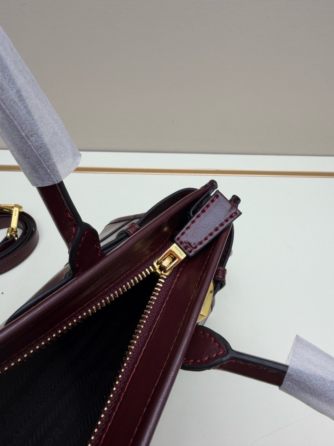 Prada Vintage LuxSoft Small Top Handle Bag 66238