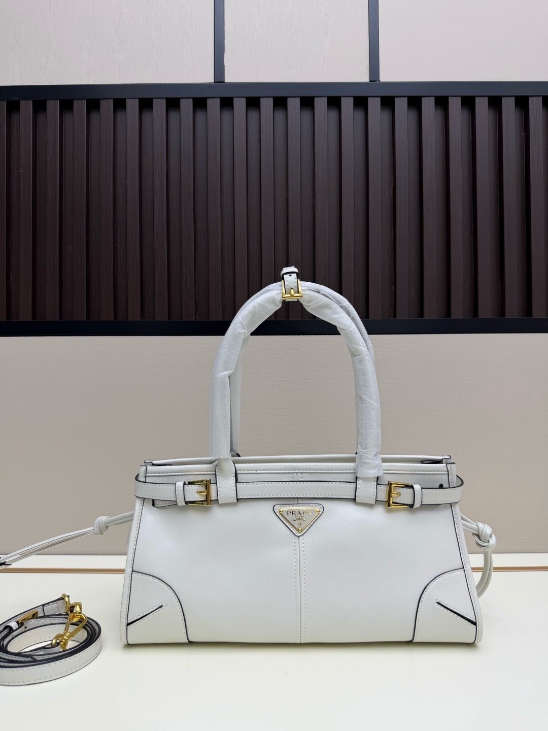 Prada Vintage LuxSoft Small Top Handle Bag 66238