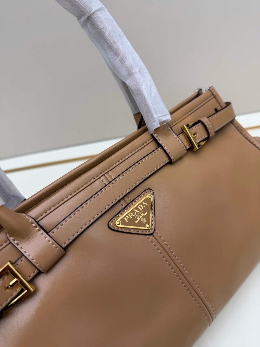 Prada Vintage LuxSoft Small Top Handle Bag 66238