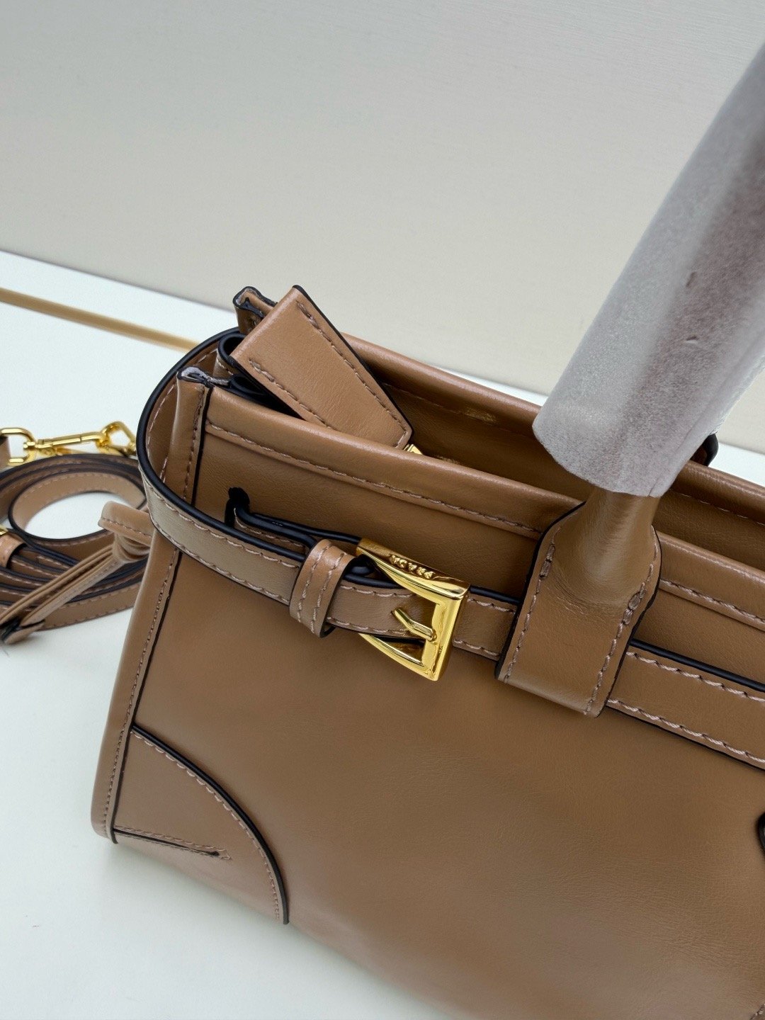Prada Vintage LuxSoft Small Top Handle Bag 66238
