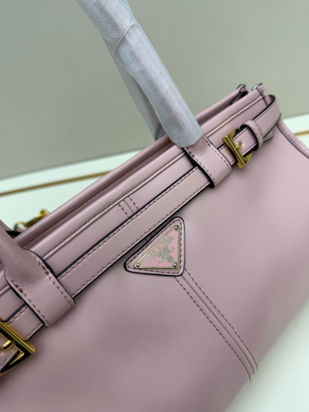 Prada Vintage LuxSoft Small Top Handle Bag 66238