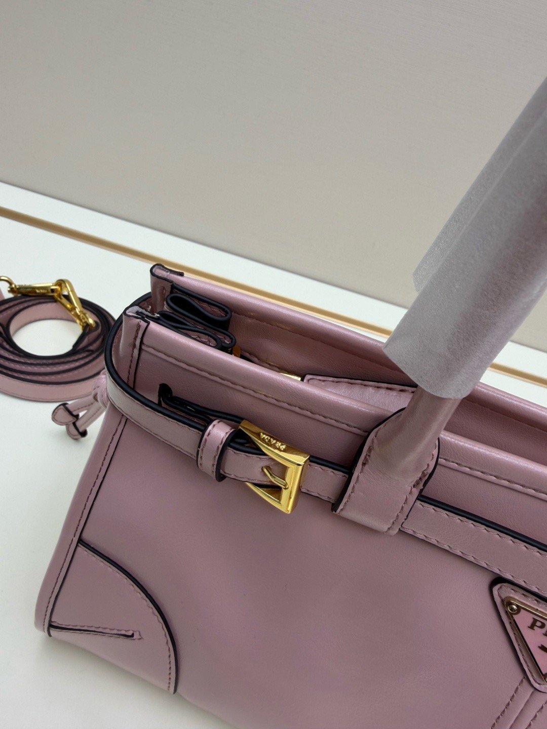 Prada Vintage LuxSoft Small Top Handle Bag 66238