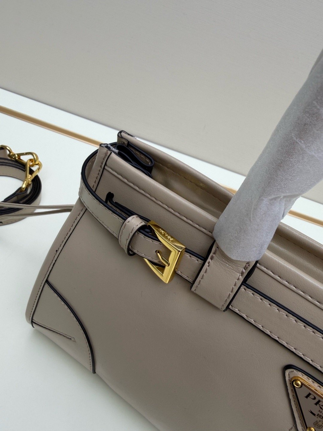Prada Vintage LuxSoft Small Top Handle Bag 66238