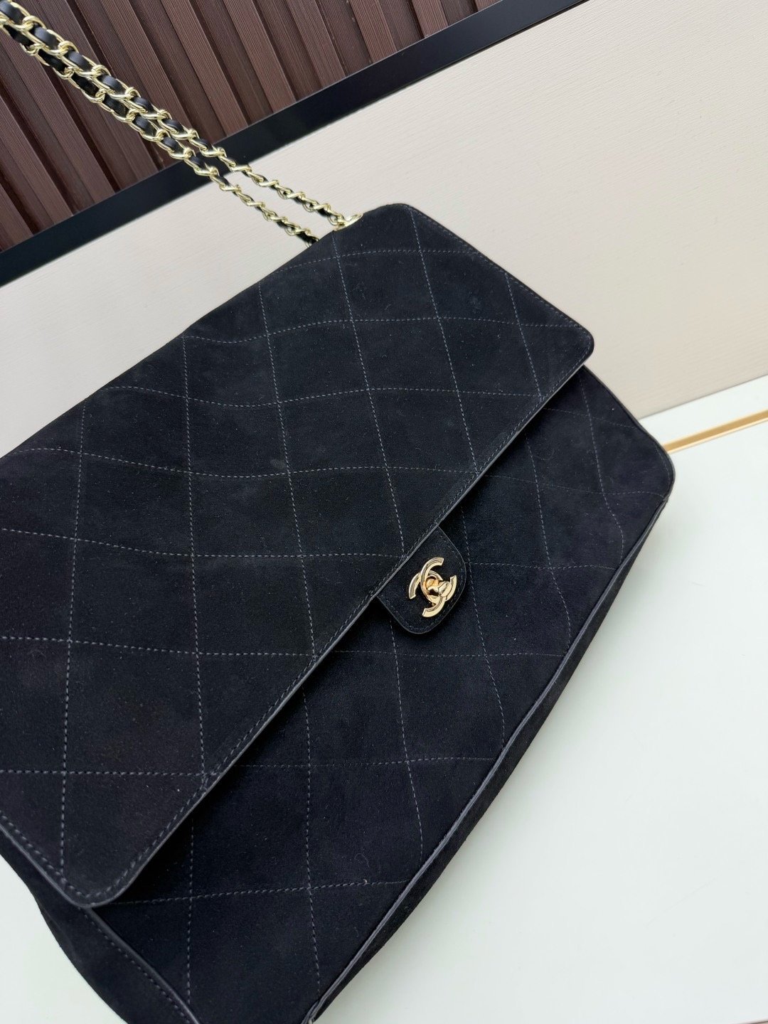 Chanel Vintage ss Matthieu Blazy Gold Chain Bag 1A047
