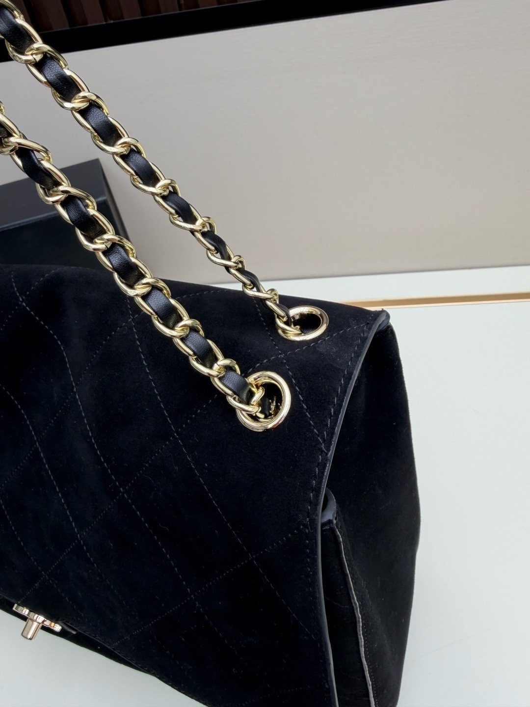 Chanel Vintage ss Matthieu Blazy Gold Chain Bag 1A047