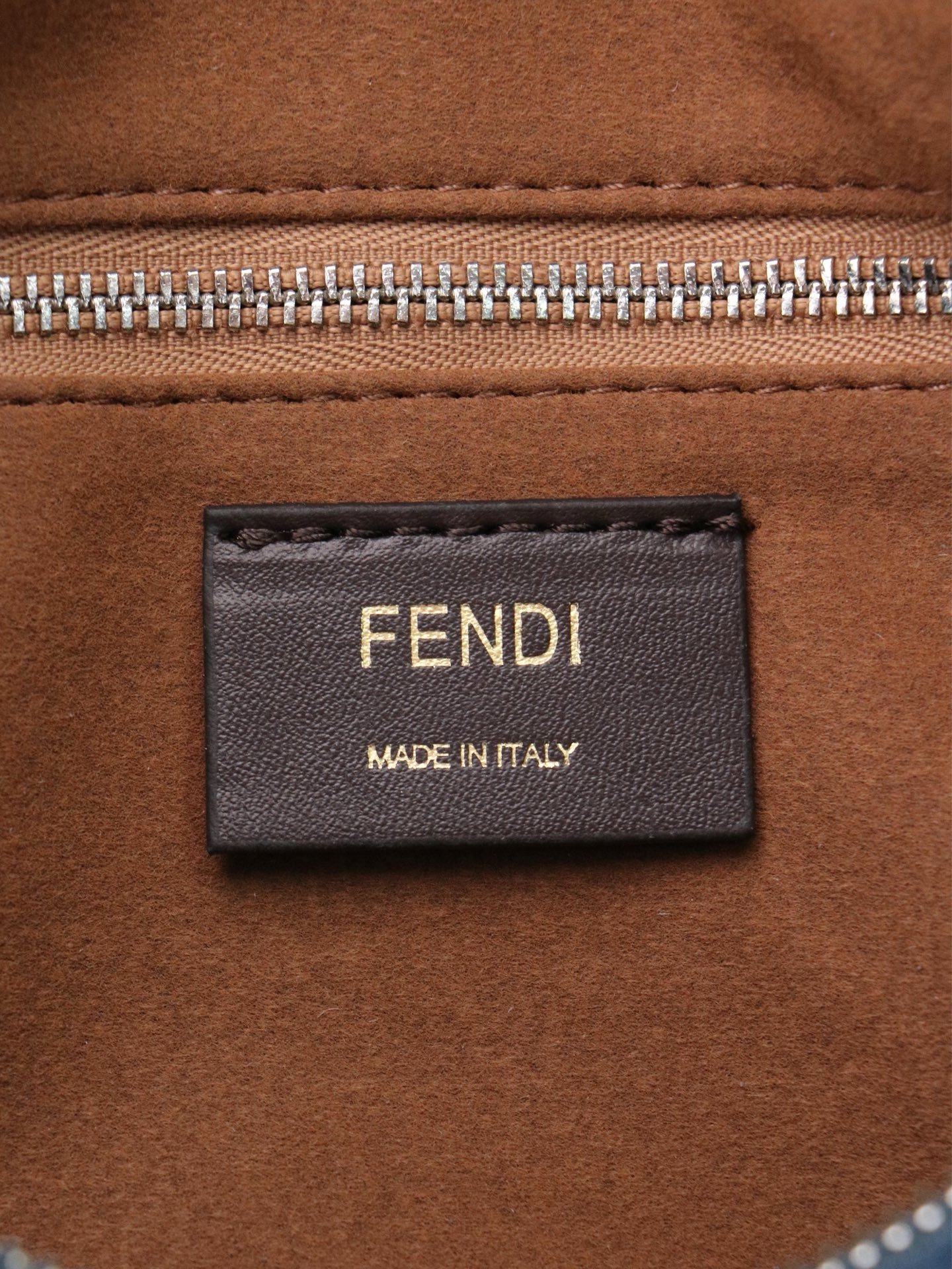 Fendi Simply FF Medium Silver Top Handle Bag 001360