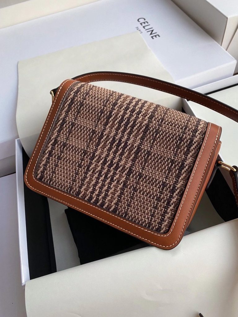 Celine TRIOMPHE x16x8 Large Gold Top Handle Bag 001310