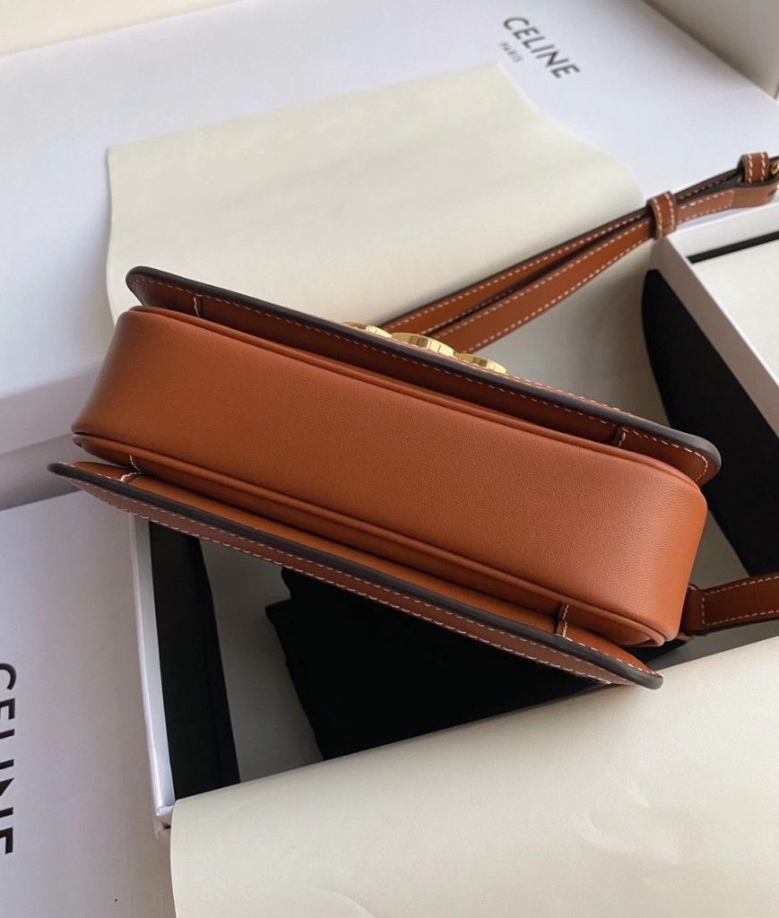 Celine TRIOMPHE x16x8 Large Gold Top Handle Bag 001310
