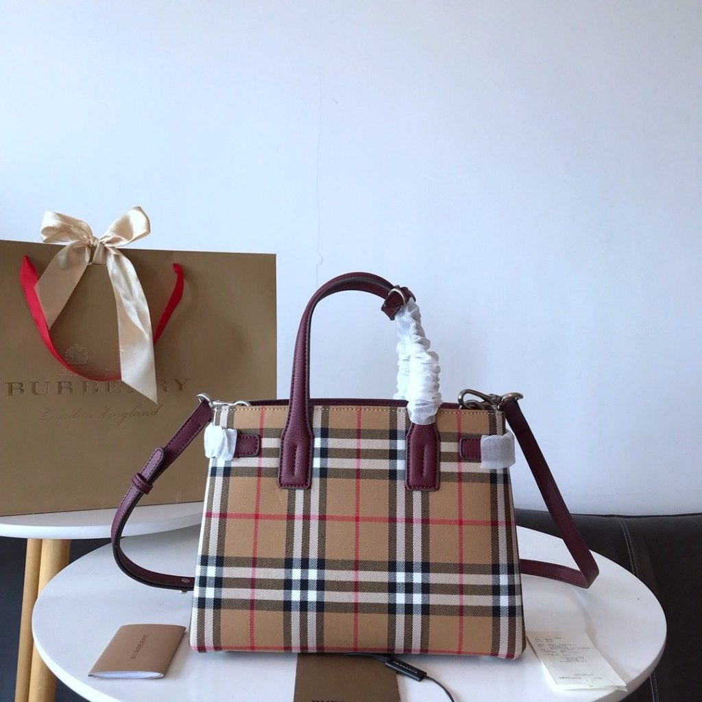 Burberry Vintage BURBERRYB Top Handle Bag 001380