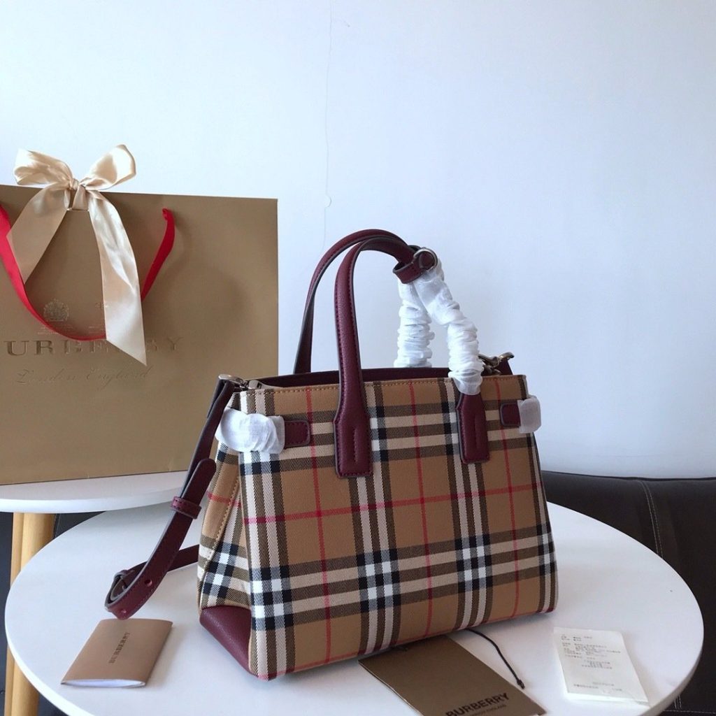 Burberry Vintage BURBERRYB Top Handle Bag 001380
