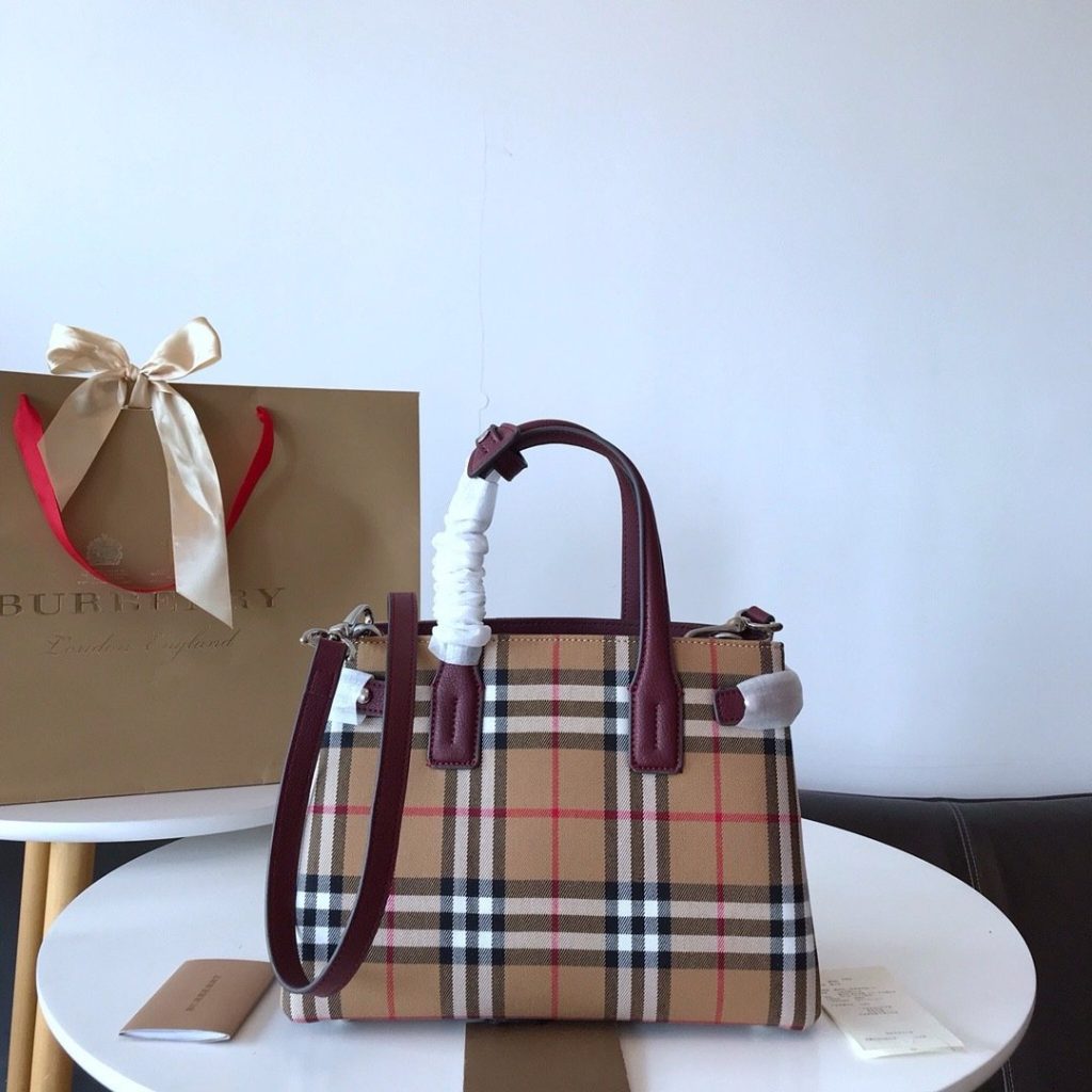 Burberry Vintage BURBERRYB Top Handle Bag 001380