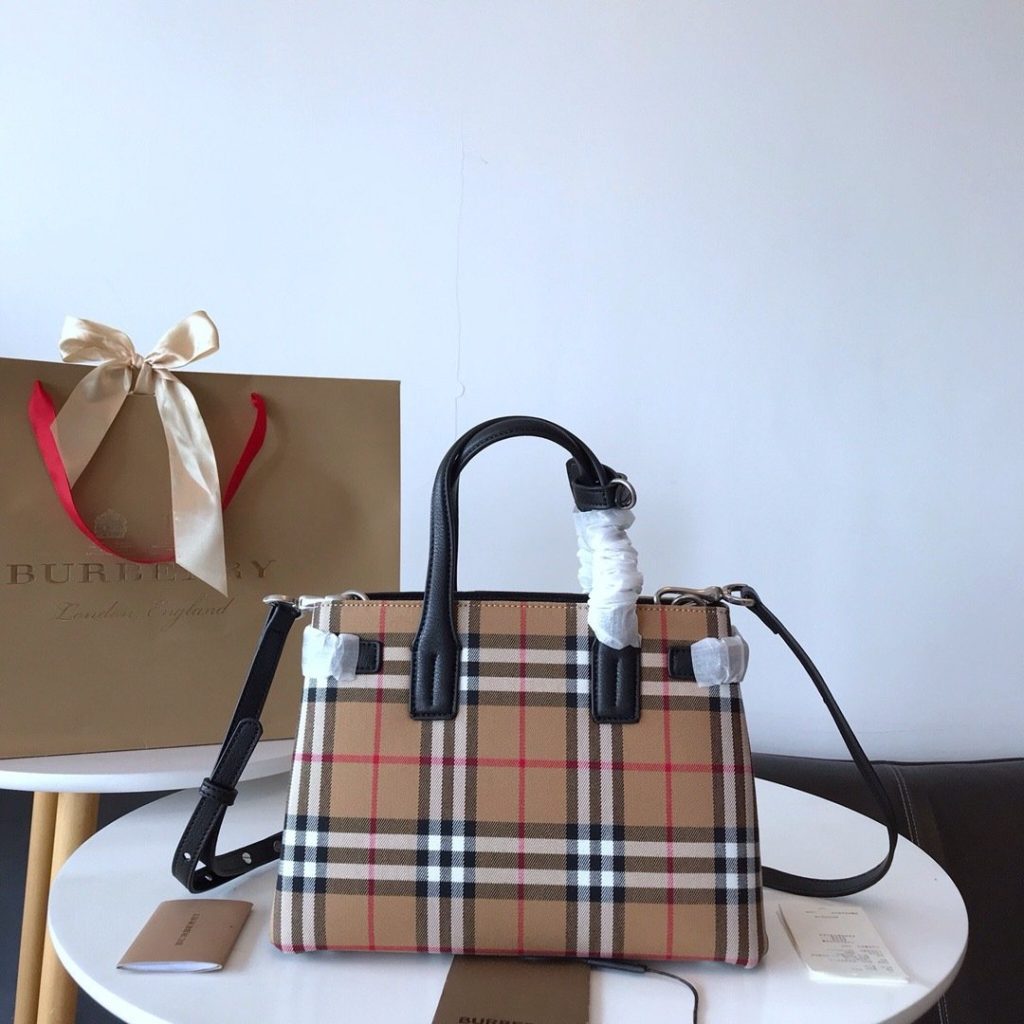Burberry Vintage BURBERRYB Top Handle Bag 001380