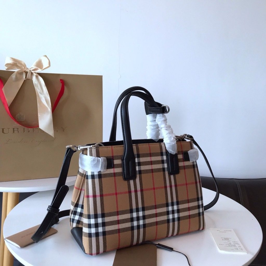 Burberry Vintage BURBERRYB Top Handle Bag 001380