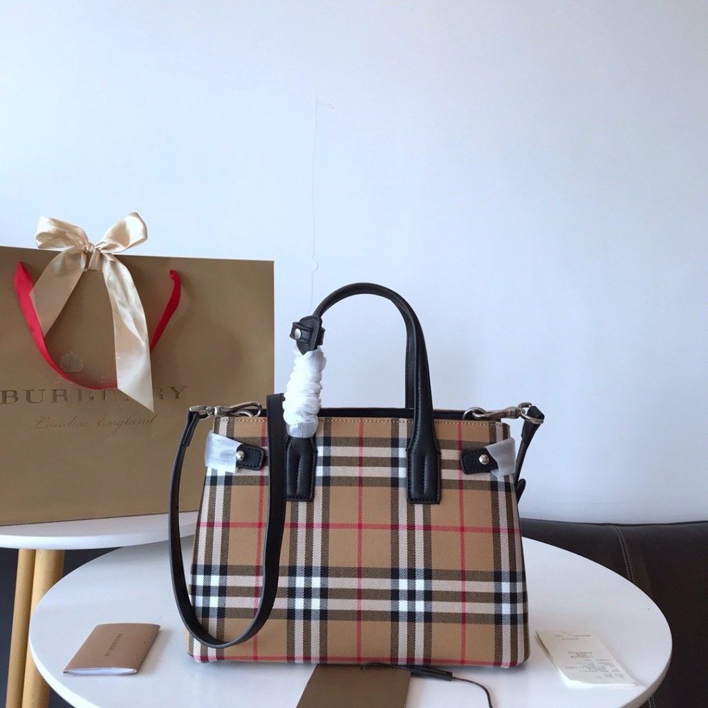 Burberry Vintage BURBERRYB Top Handle Bag 001380