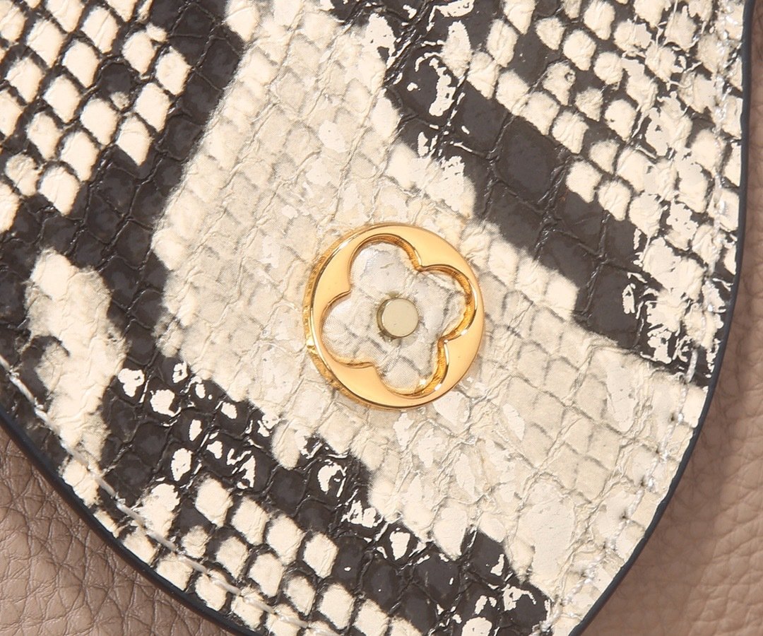 Louis Vuitton Pebbled Leather LV Taurillon Capucines Bag 001340