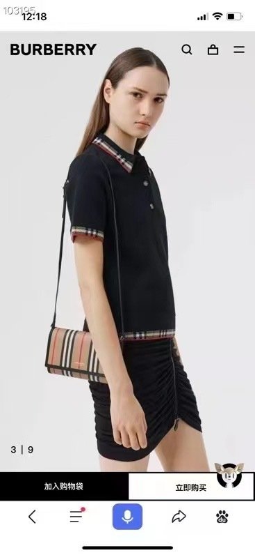 Burberry Black Top Handle Bag 001320