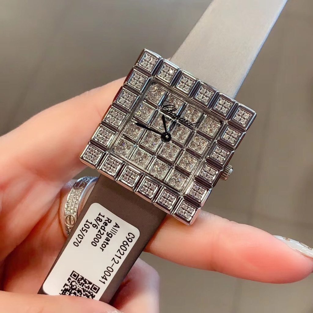 Chopard Chopin Happy Diamonds Womens Square Watch Temperament Watch