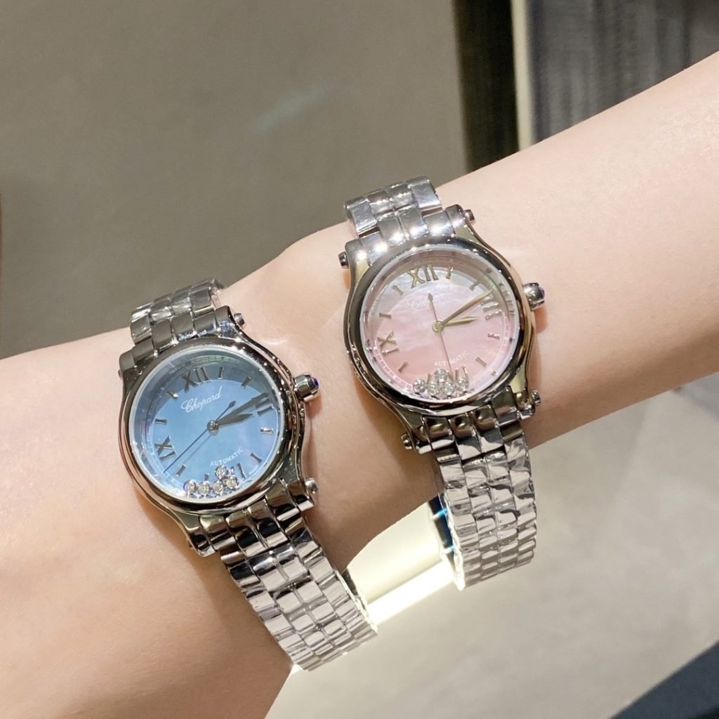 Chopard THE Light Pink SKY Lake Blue Shot Happy